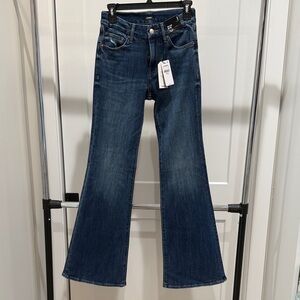 Express Dark Blue Flare Women's Jeans